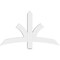 Ekena Millwork Davenport Architectural Grade PVC Gable Bracket, 48"W x 28"H x 2"D x 4"F, 14/12 Pitch GBP048X28X0204DAV00 - alternate 5